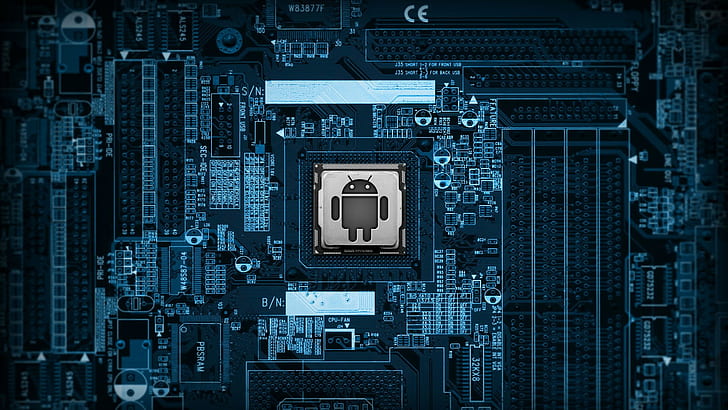 android, computer, technology, computer chip, connection, data, HD wallpaper