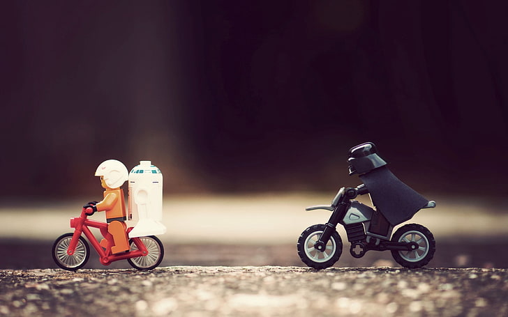 Darth Vader, toys, Star Wars, humor, R2-D2, LEGO, LEGO Star Wars, HD wallpaper