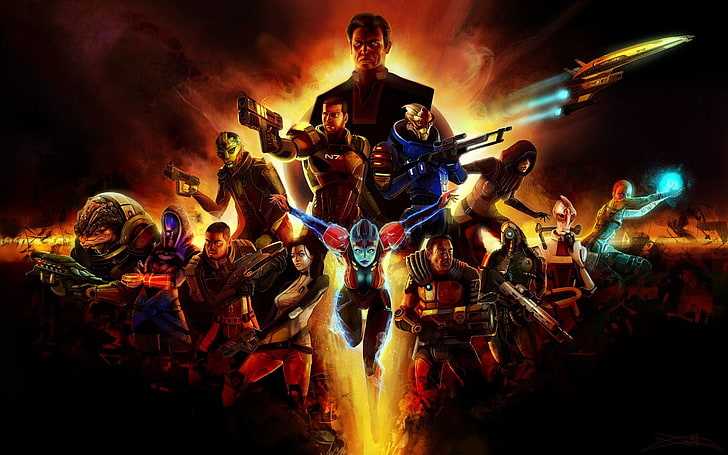 Mass Effect, Mass Effect 2, Mass Effect 3, Cerberus, Normandy SR-2, HD wallpaper