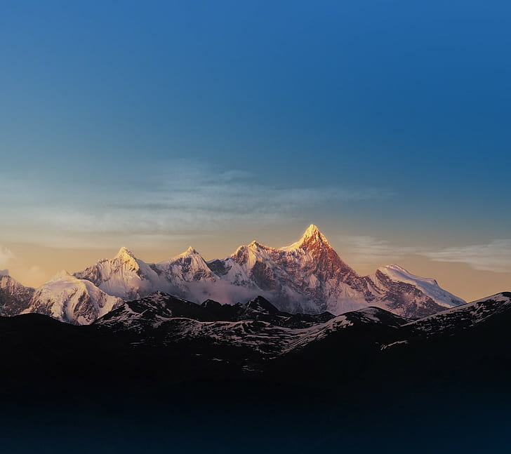 Mount Everest, Nepal, mountains, scenics - nature, sky, beauty in nature, HD wallpaper