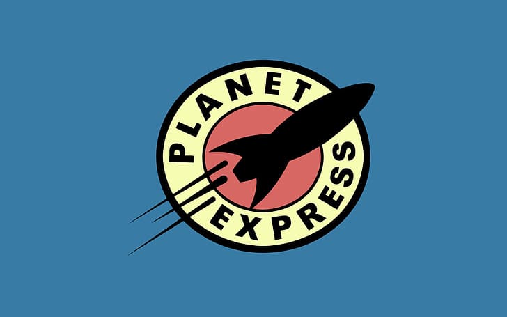 logo, Futurama, the animated series, Planet Express, Frye