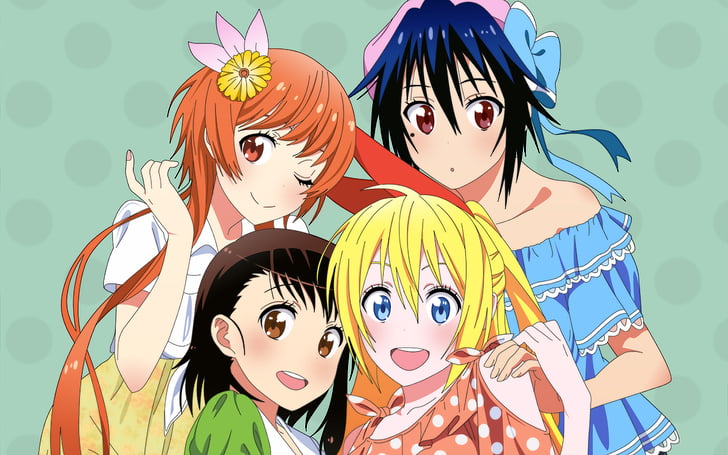 Anime, Nisekoi, Chitoge Kirisaki, Kosaki Onodera, Marika Tachibana