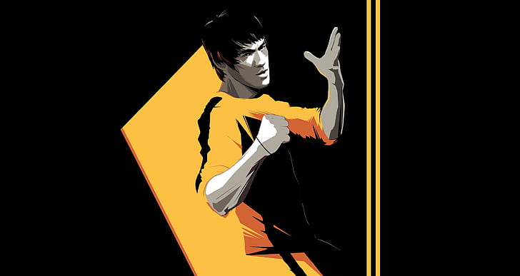 Bruce Lee, artwork, men