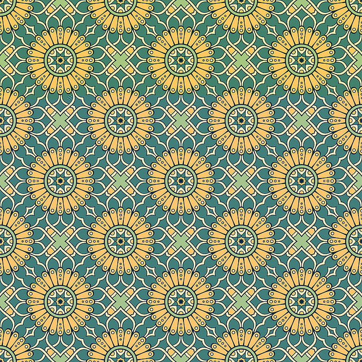 pattern, texture, backgrounds, floral pattern, full frame, design, HD wallpaper