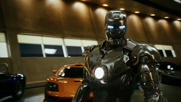 Iron Man, movies, Tony Stark, Marvel Cinematic Universe, motorcycle, HD wallpaper