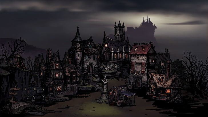 Darkest Dungeon, video games, architecture, built structure