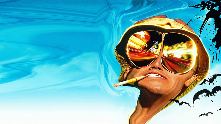 fear and loathing in las vegas, glasses, sunglasses, fashion, HD wallpaper