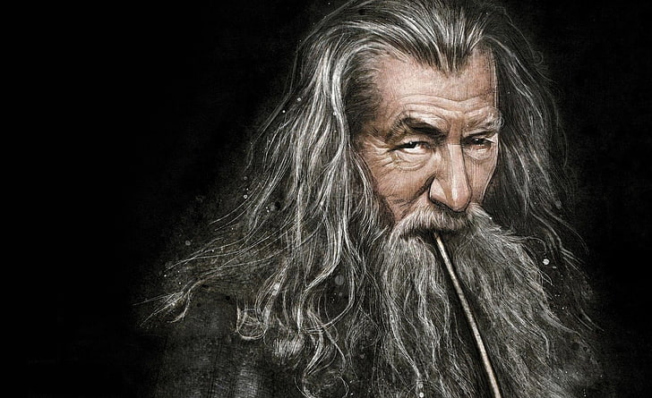 Gandalf Smoking Pipe, The Lord of the Rings Gandalf wallpaper, HD wallpaper