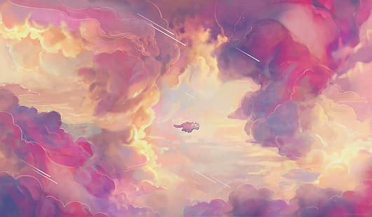 HD wallpaper: digital art, fantasy art, clouds, pink, Avatar: The Last  Airbender | Wallpaper Flare
