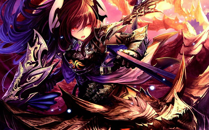 Hd Wallpaper Video Game Rage Of Bahamut Forte Rage Of The Bahamut Wallpaper Flare