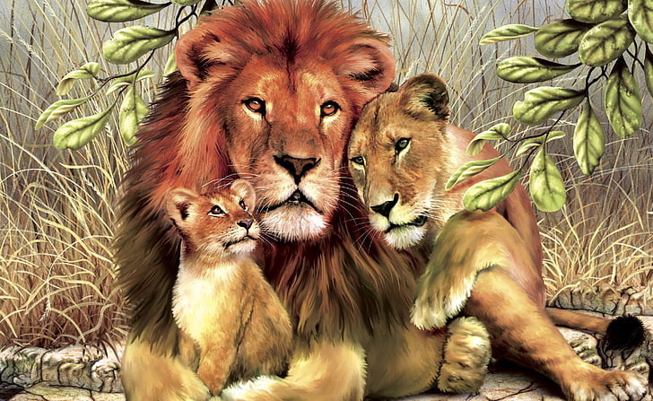 Lion family 1080P, 2K, 4K, 5K HD wallpapers free download | Wallpaper Flare