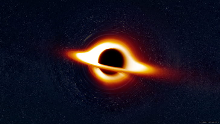 space, black holes, supermassive black hole, Interstellar (movie), HD wallpaper