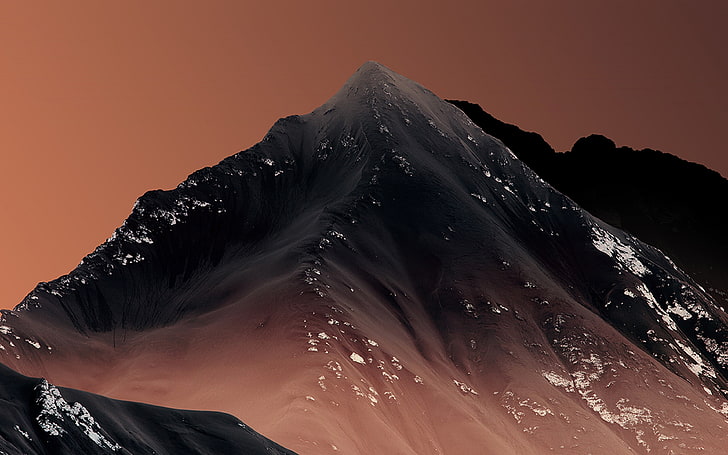 HD wallpaper: mountain, orange, art, pattern, background, beauty in ...