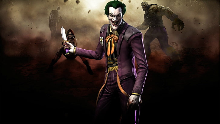 joker images for backgrounds desktop, adult, aggression, weapon, HD wallpaper