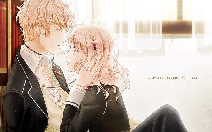 HD wallpaper: Diabolik Lovers, anime girl and boy | Wallpaper Flare