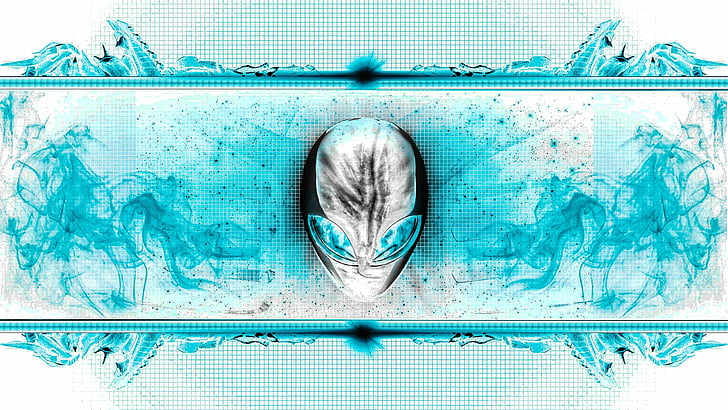 alienware wallpaper blue