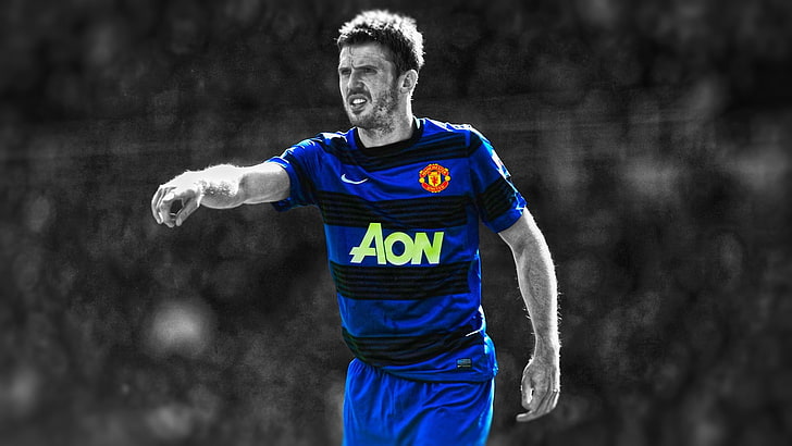 Manchester United, Michael Carrick, soccer, sports, one person, HD wallpaper