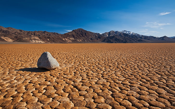 HD wallpaper: gray rock, desert, drought, dead lake, stone, mountains,  nature | Wallpaper Flare