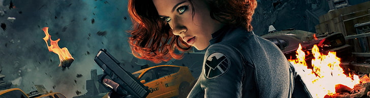 Scarlett Johansson, The Avengers, Black Widow, superheroines, HD wallpaper