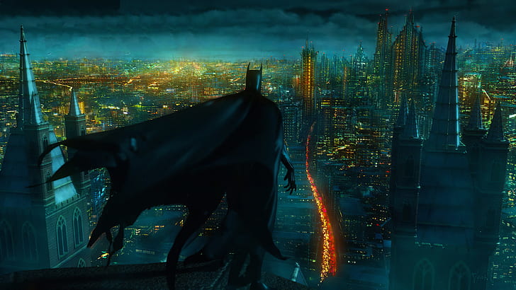 HD wallpaper: Batman, City, DC Comics, Gotham City | Wallpaper Flare