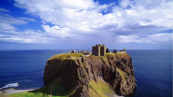 castle, dunnottar, landscapes, scotland