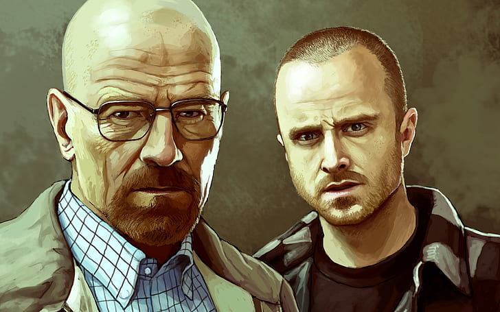HD wallpaper: Breaking Bad Artwork, Walter White, Heisenberg, Jesse Pinkman  | Wallpaper Flare