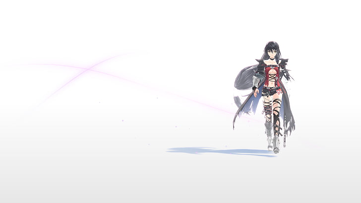 female character in red and black dress, Tales of Berseria, anime, HD wallpaper