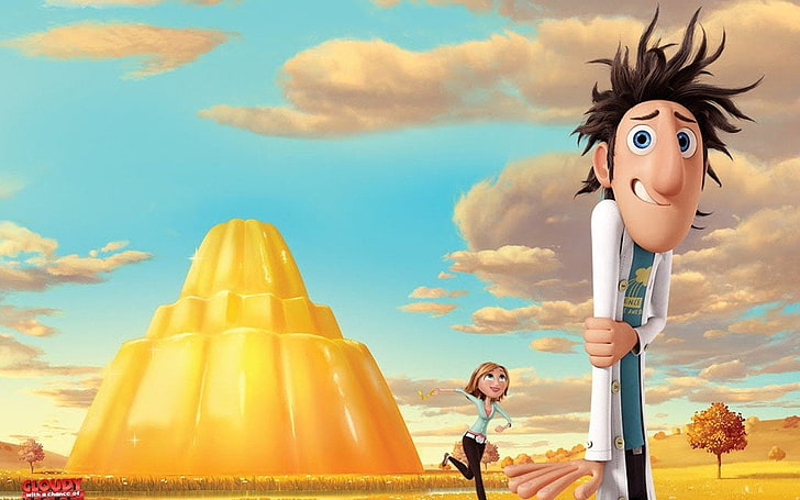 Movie, Cloudy With A Chance Of Meatballs, Sam Sparks, sky, human representation, HD wallpaper