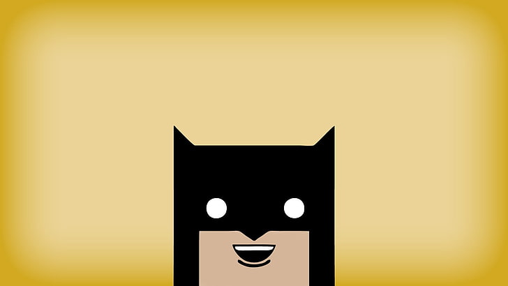LEGO Batman digital wallpaper, minimalism, simple background