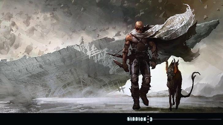 Riddick Pitch Black Drawing Chronicles of Riddick HD, movies, HD wallpaper