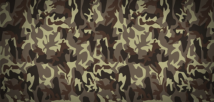 woodland camouflage digital wallpaper, military, lines, light