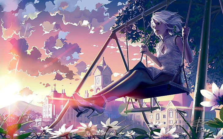 Anime Girl Fantasy Art 4K wallpaper download