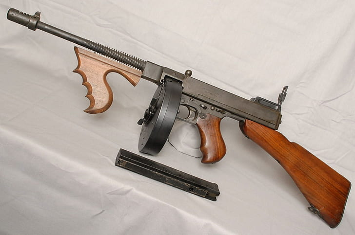 thompson submachine gun, HD wallpaper