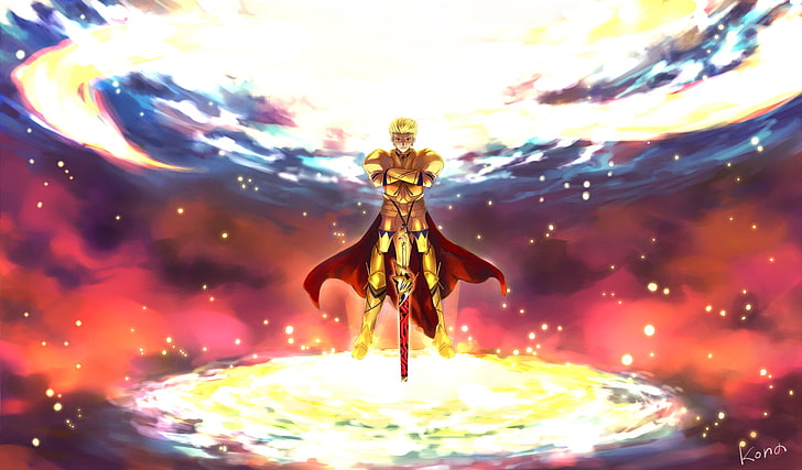 Archer Gilgamesh from Fate wallpaper, Fate Series, Fate/Grand Order, HD wallpaper