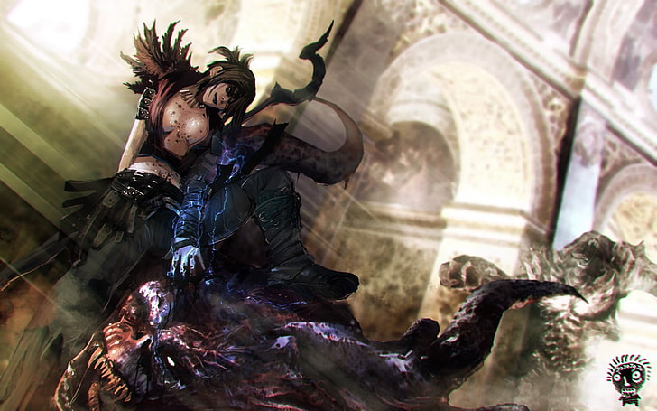 female villain character figurine, Morrigan (character), Dragon Age: Origins, HD wallpaper