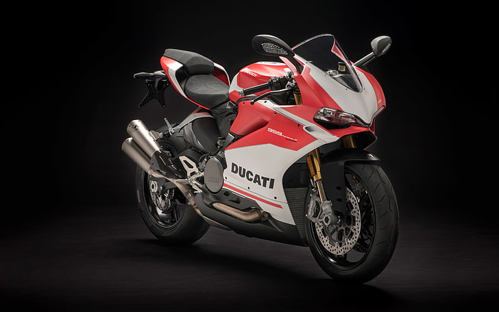 2018 Ducati 959 Panigale Corse 4K, mode of transportation, black background, HD wallpaper
