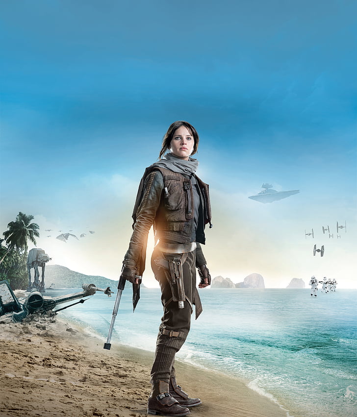 Rogue One: A Star Wars Story, Felicity Jones, Jyn Erso, 4K, HD wallpaper