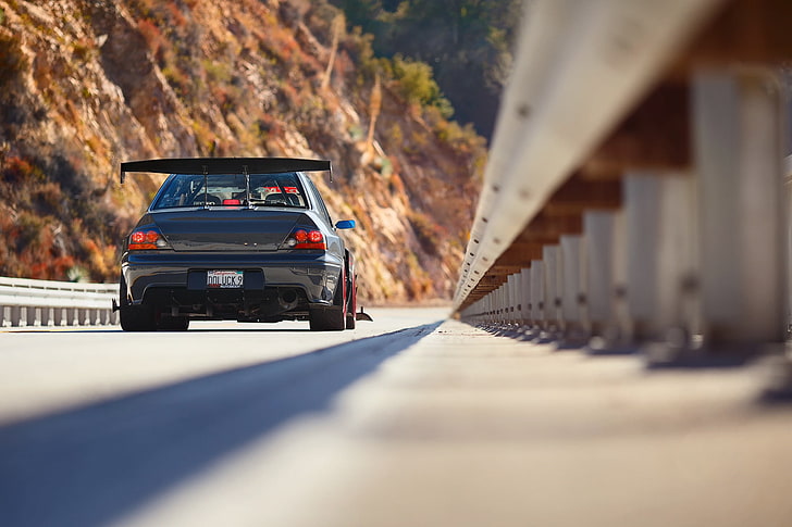 bridge, tuning, Mitsubishi, Lancer, Evolution, rear view, IX MR, HD wallpaper