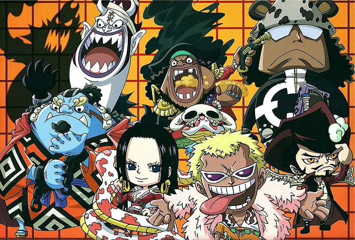 Anime, One Piece, Bartholomew Kuma, Boa Hancock, Donquixote Doflamingo