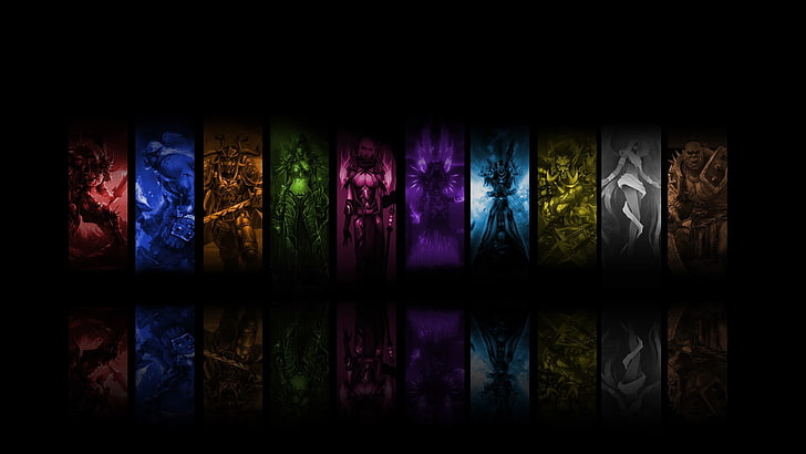 heroes of games digital wallpaper, video games, black, World of Warcraft