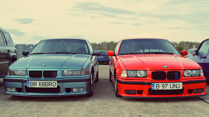 Drag Racing Romania, BMW, BMW E36, Ianca, mode of transportation, HD wallpaper