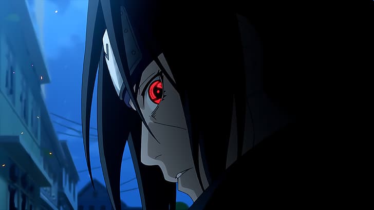 Uchiha Itachi, Uchiha clan, Sharingan, Naruto (anime), Naruto Shippuuden, HD wallpaper