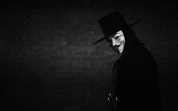 Guy Fawkes mask, V for Vendetta, movies, DC Comics, knife, comic books