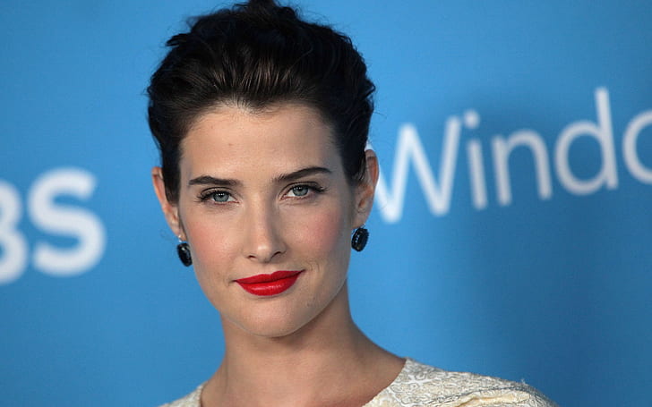 Cobie Smulders Red Lips, beautiful, actress, hollywood, HD wallpaper