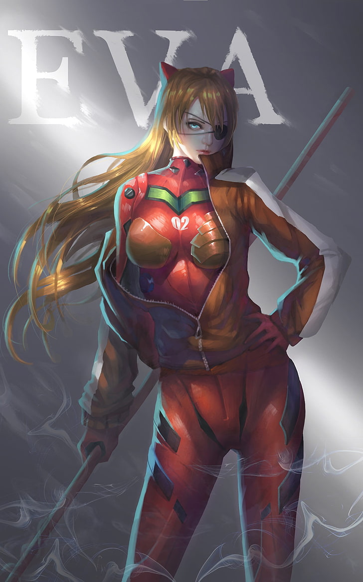 Eva character illustration, Neon Genesis Evangelion, anime girls, HD wallpaper