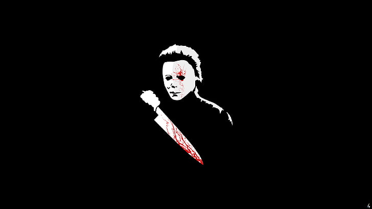 Michael Myers, Halloween, horror, fan art, digital art, Adobe Illustrator, HD wallpaper