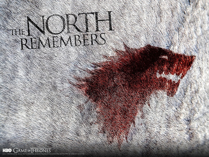 The North Remembers wallpaper, Game of Thrones, text, western script, HD wallpaper