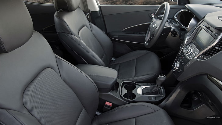Hyundai Santa Fe, car interior, vehicle, mode of transportation