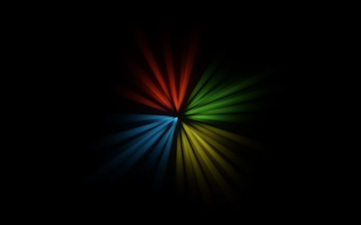 four assorted-color lights, technology, black, Microsoft Windows, HD wallpaper