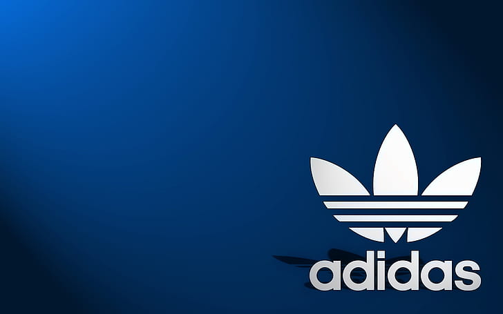 twenty Relative size overseas HD wallpaper: Adidas Logo Blue Background, adidas logo, brand, shoes,  cloths | Wallpaper Flare